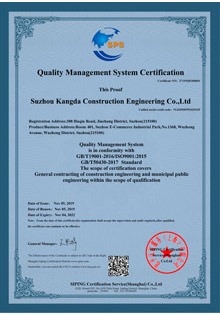 Quality Management System Cert